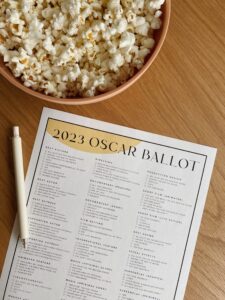 2023 printable oscar ballot