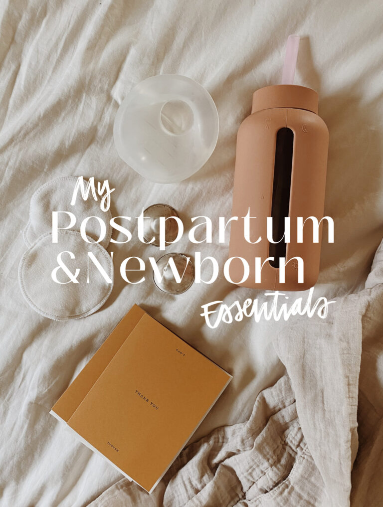 my postpartum/newborn essentials