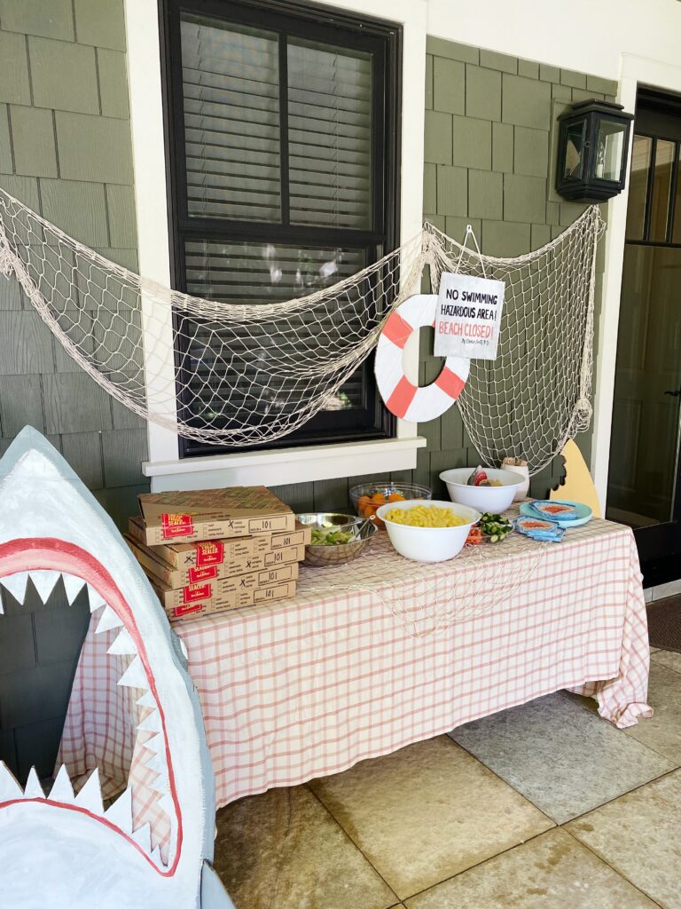Baby Shark Centerpieces  Shark party decorations, 2nd birthday party for  girl, Shark themed birthday party