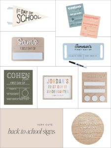 cute first day of school signs