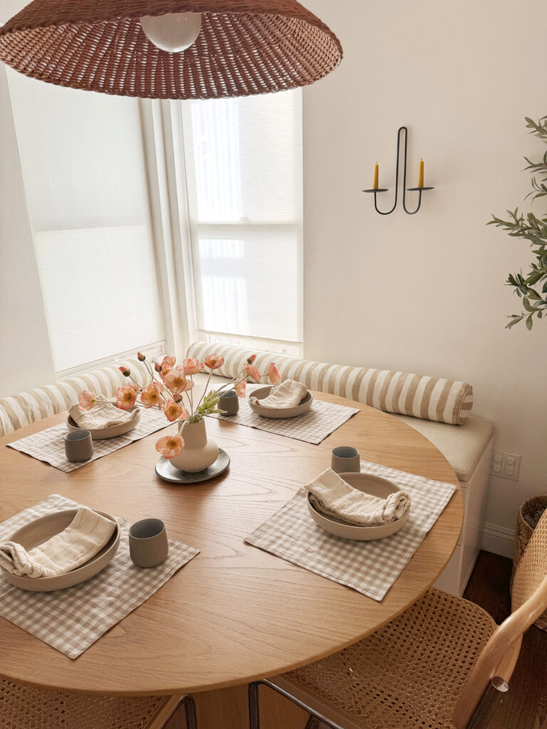 our dining nook – almost makes perfect