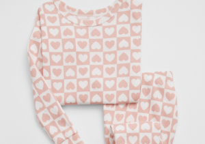 valentine’s day pajamas for babies + kids