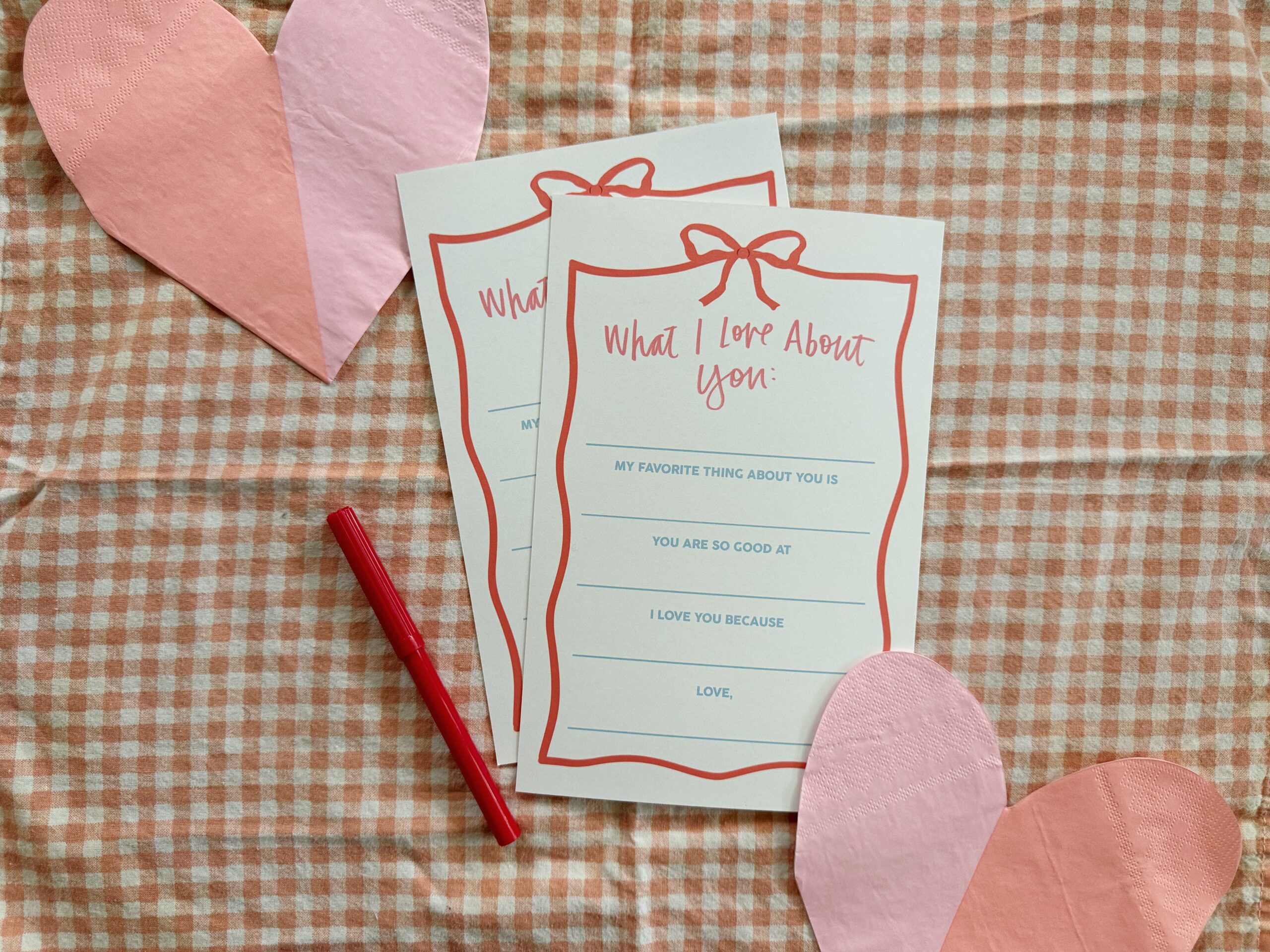 printable valentine’s fill in the blank cards – almost makes perfect