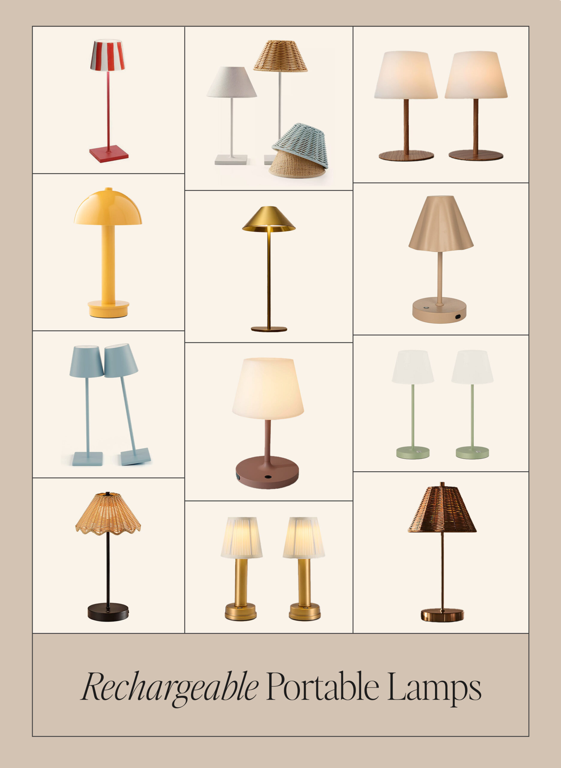 rechargeable portable lamps to cozy up your home – almost makes perfect