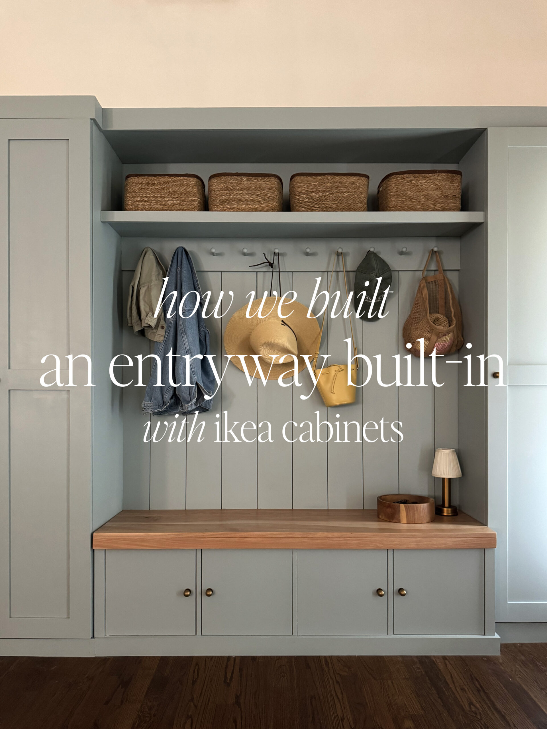 how we added a entryway built-in with ikea cabinets – almost makes perfect