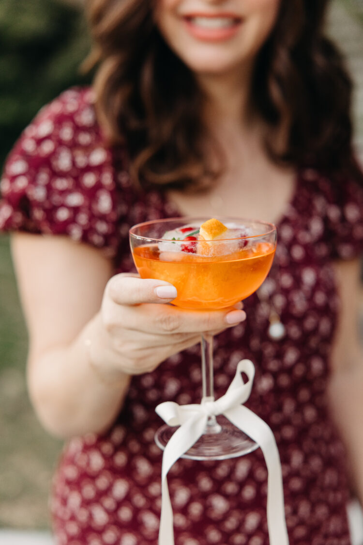 festive holiday cocktail ice cubes &ndash; almost makes perfect