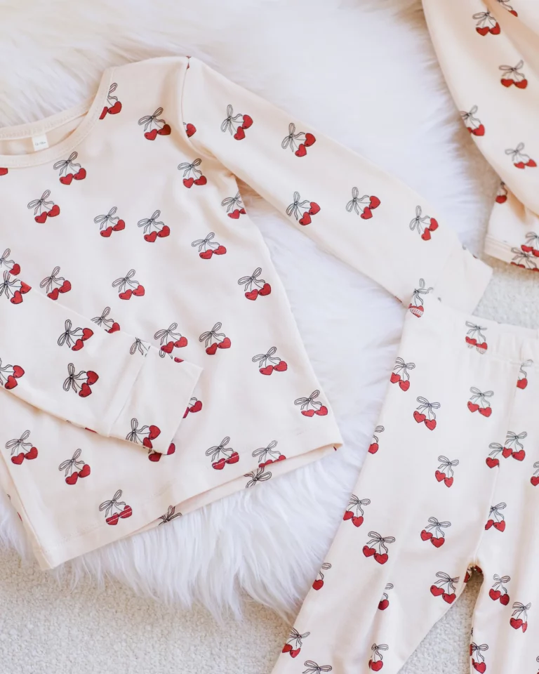 cute valentine’s day pajamas for baby and kids
