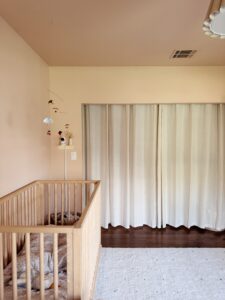 budget friendly closet door makeover : replace builder-grade doors with inset curtains