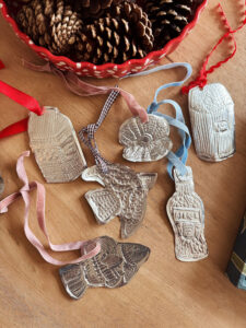 diy embossed tin ornaments